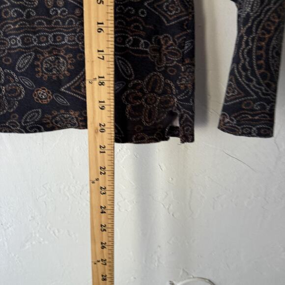 St Johns Bay Shirt Vtg M Paisley Floral Long Sleeve Button Up Top Boho Grunge - Picture 5 of 7